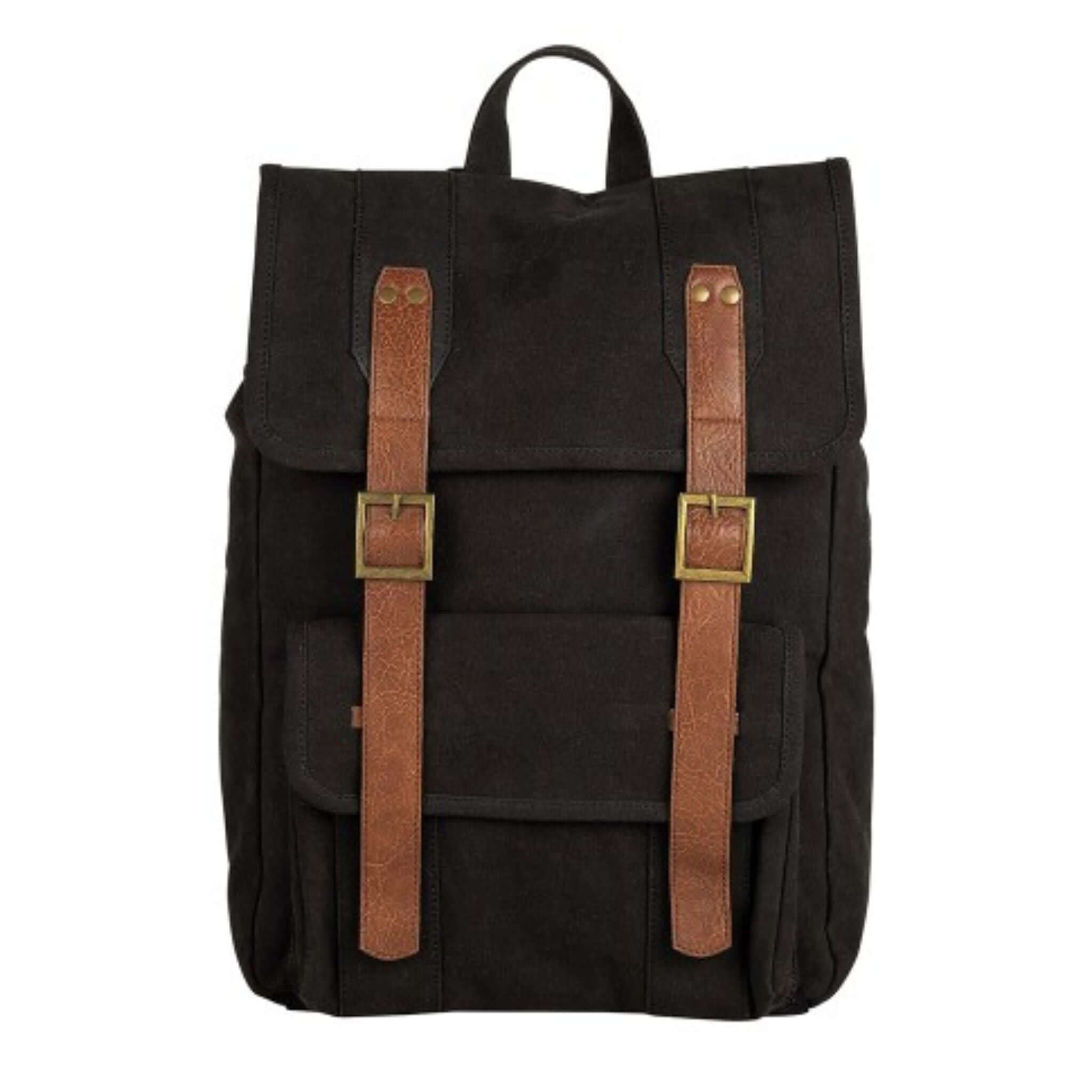 Mona B - Upcycled Canvas Back Pack for Office | School and College With Upto 14 Laptop/ Mac Book/ Tablet with Stylish Design for Men and Women: Parker