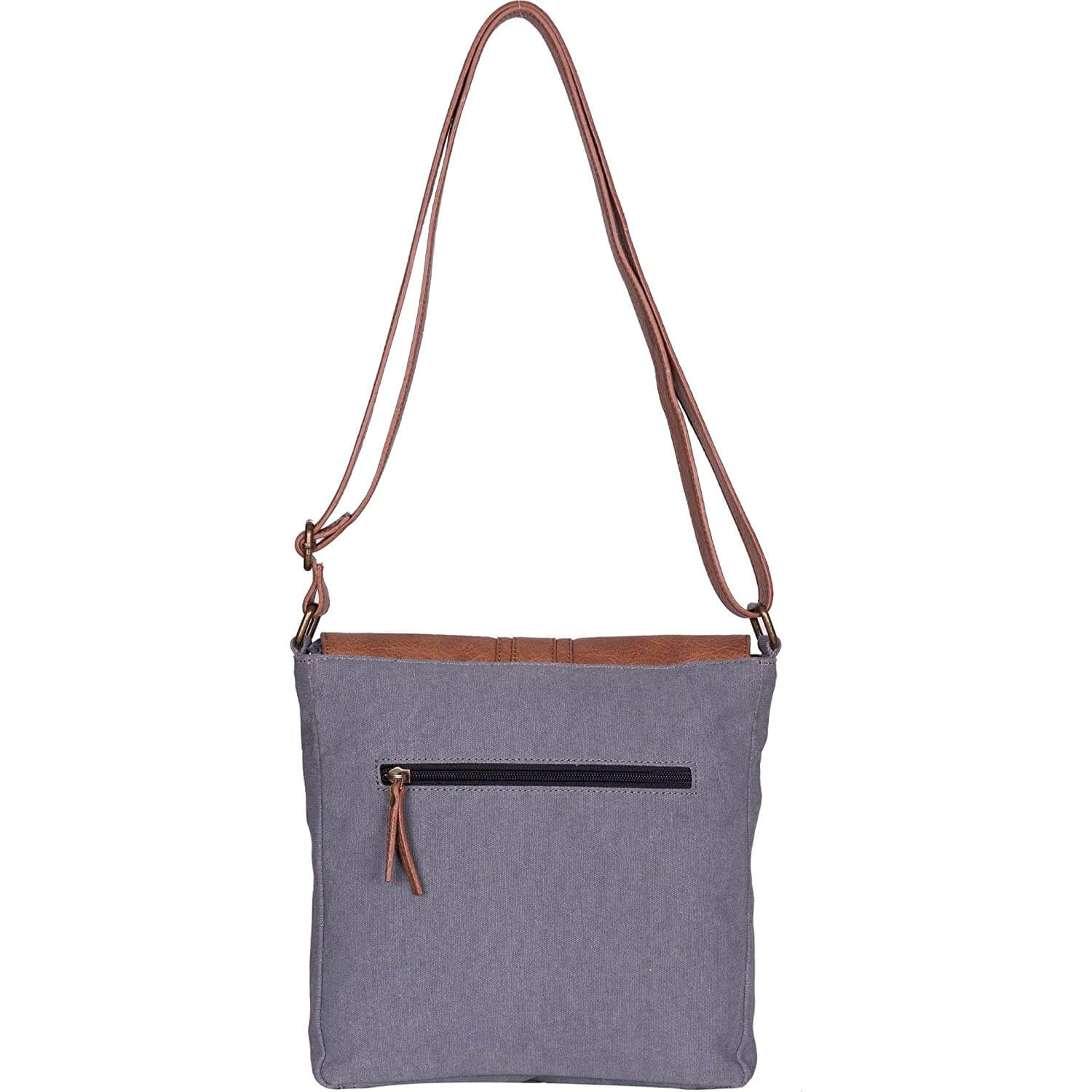 Mona B - Medium Canvas Messenger Crossbody Bag with Stylish Design for Women (Alisa)