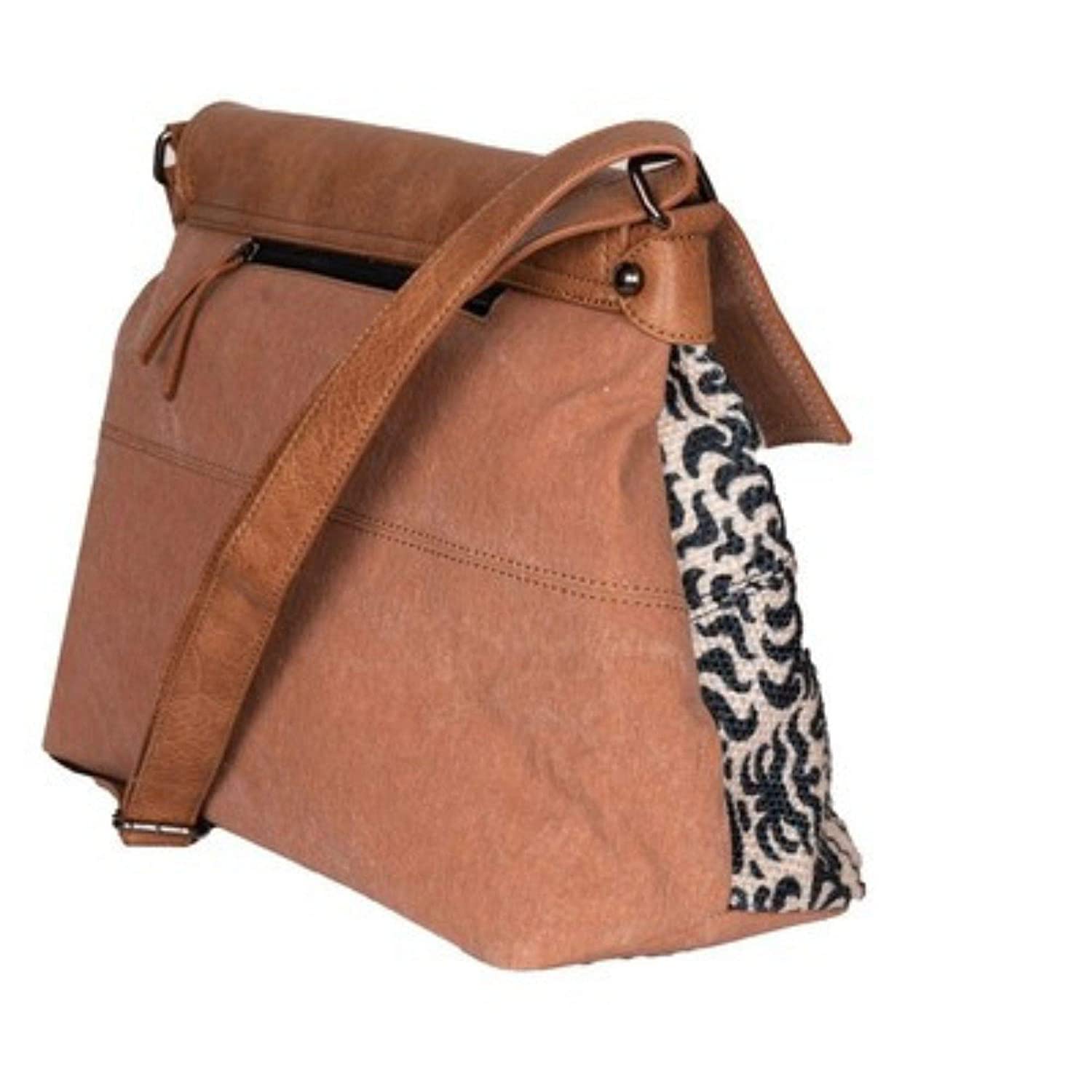 Mona B - Medium Canvas Messenger Crossbody Bag with Stylish Design for Women (Sapphire)
