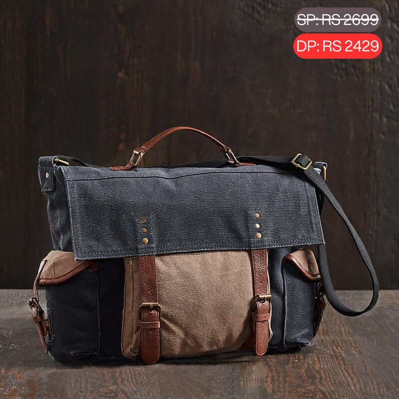 Sebastian Laptop messenger Bag For Men & Women - Navy