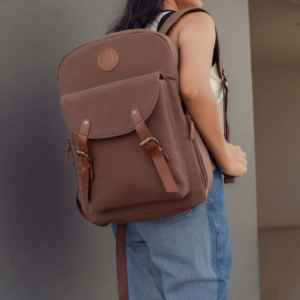 Mona B - Commute Backpack - Chocolate