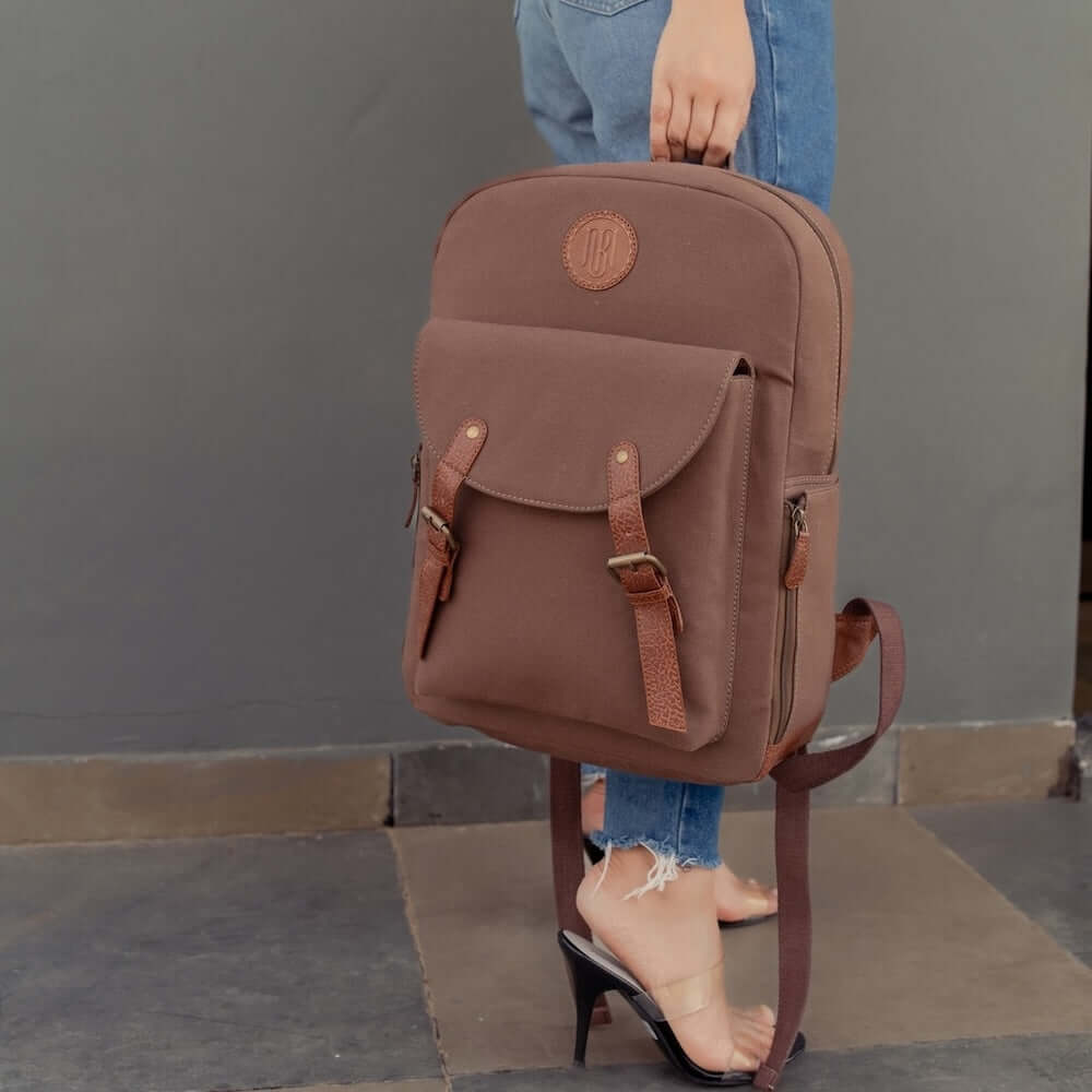 Mona B - Commute Backpack - Chocolate