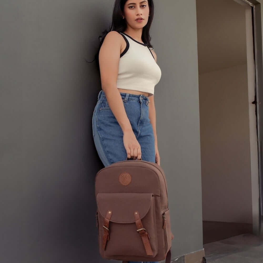 Mona B - Commute Backpack - Chocolate