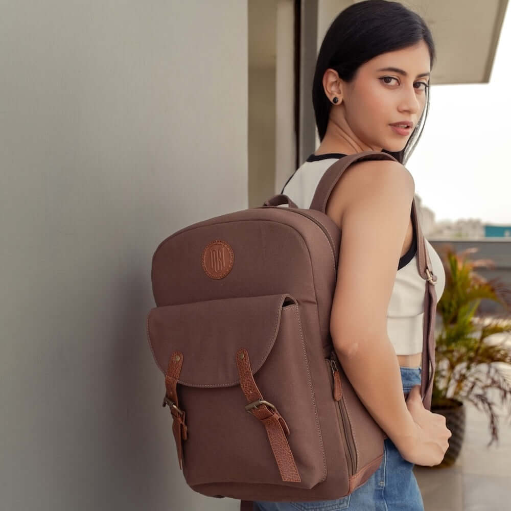 Mona B - Commute Backpack - Chocolate