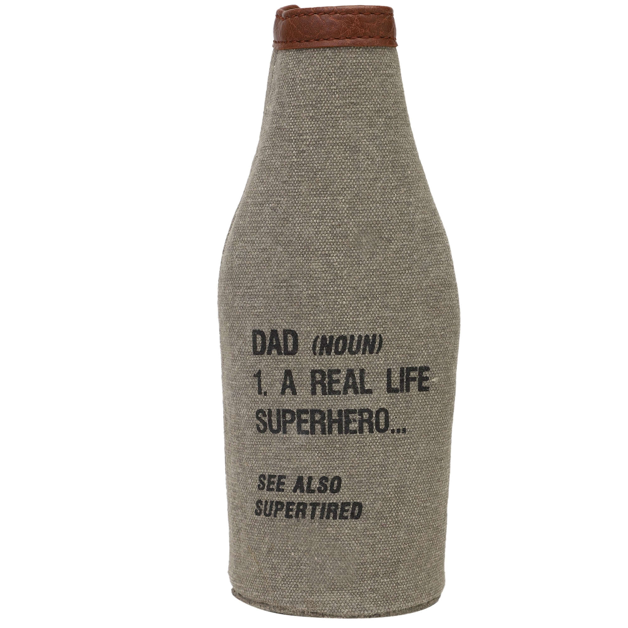 Mona B - Pint Beer Bottle Covers with Stylish Printing for Men and Women (SUPER DAD)