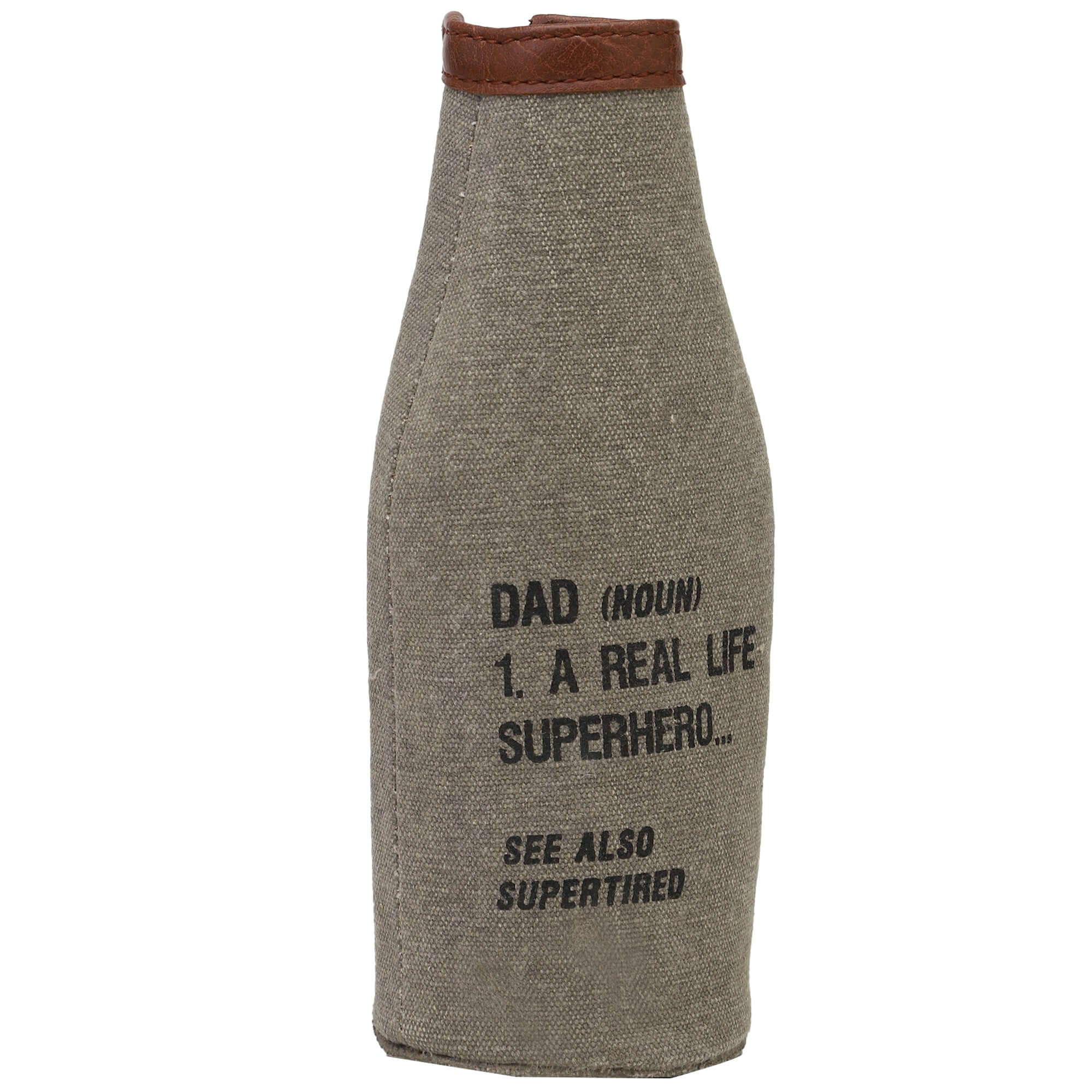 Mona B - Pint Beer Bottle Covers with Stylish Printing for Men and Women (SUPER DAD)