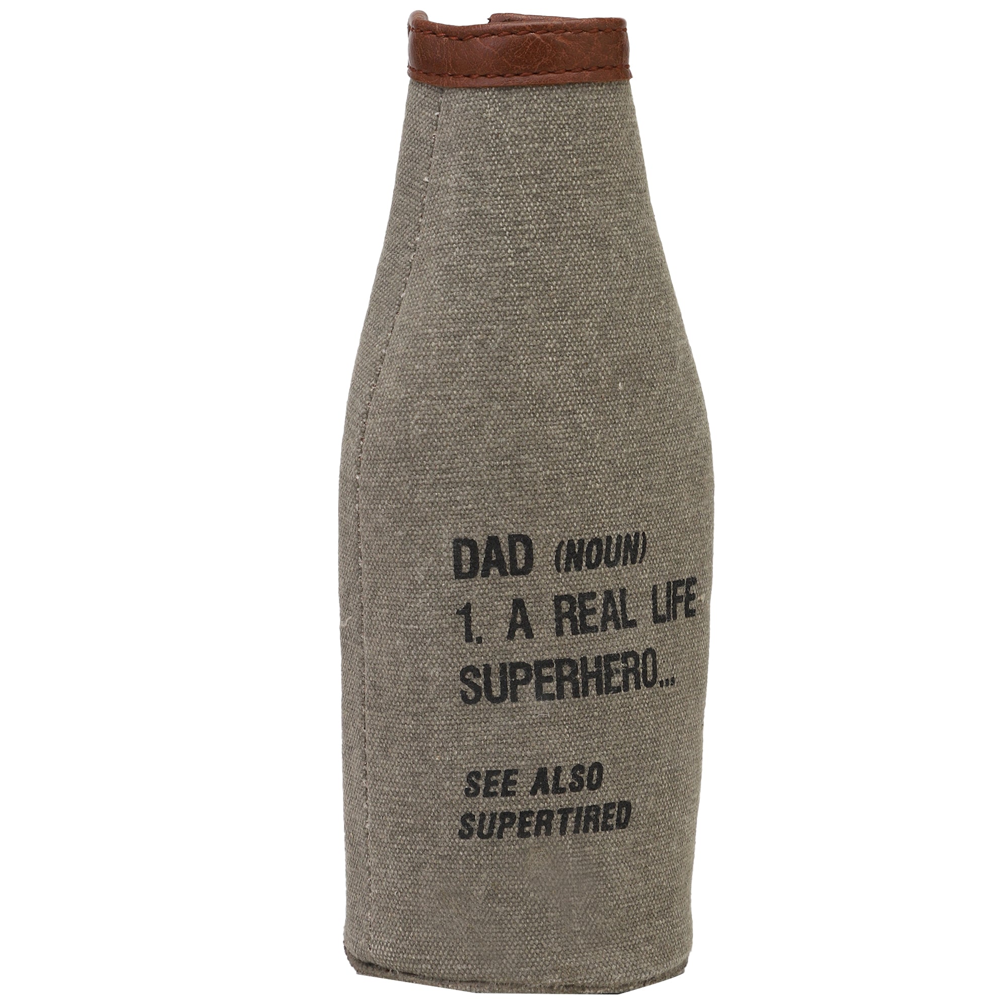 Mona B Pint Beer Bottle Covers with Stylish Printing for Men and Women (SUPER DAD)