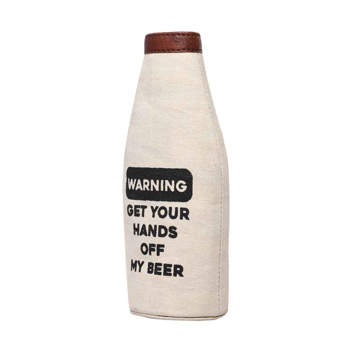 Mona B Pint Beer Bottle Covers with Stylish Printing for Men and Women (Warning)