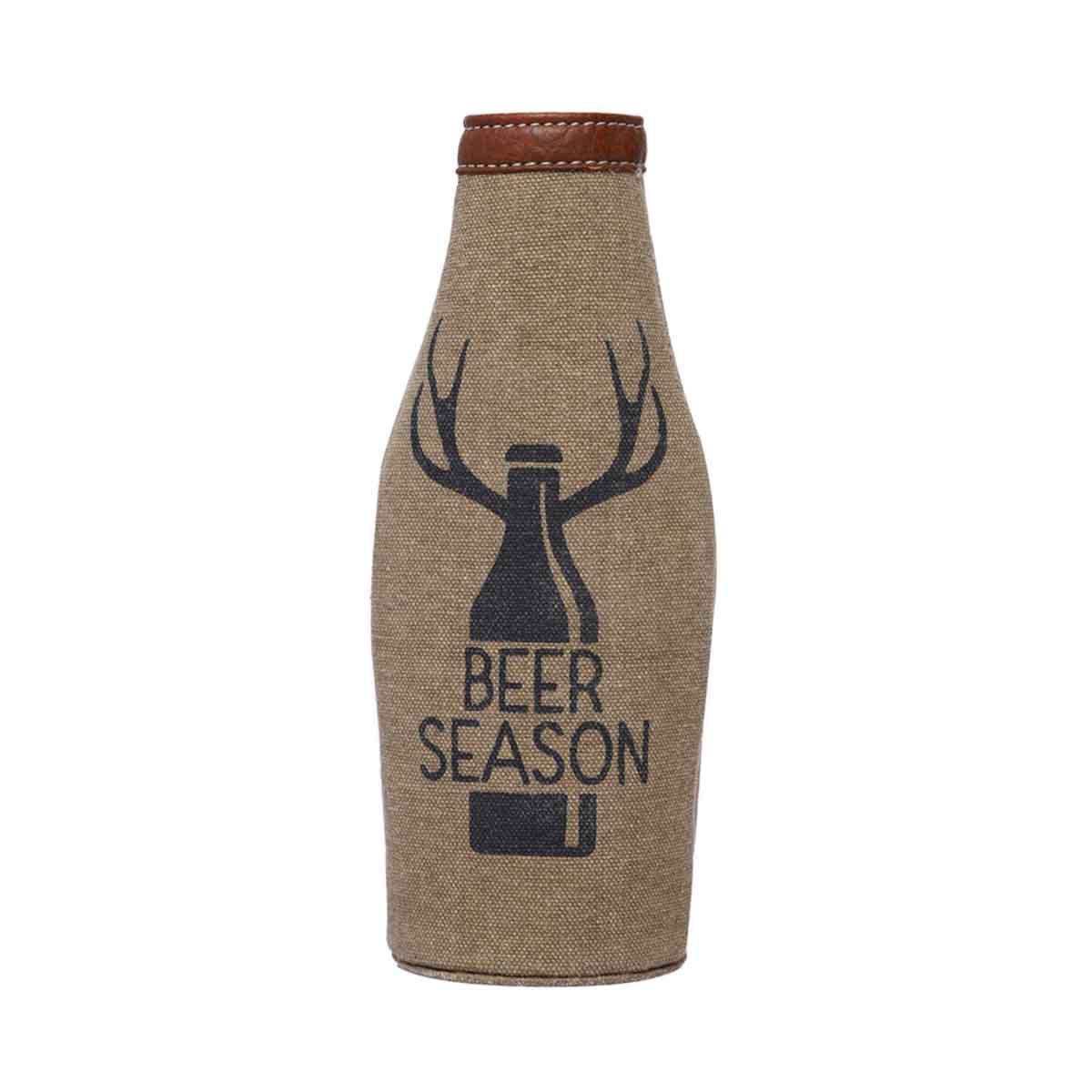 Mona B - Men and Women Leather Stylish Printing Beer Bottle Covers (Multicolour)