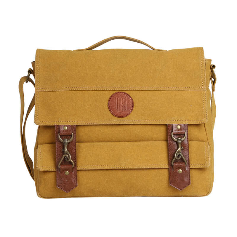 Mona B - Unisex Canvas Messenger Crossbody Laptop/Tablet/MacBook Bag: City Slicker