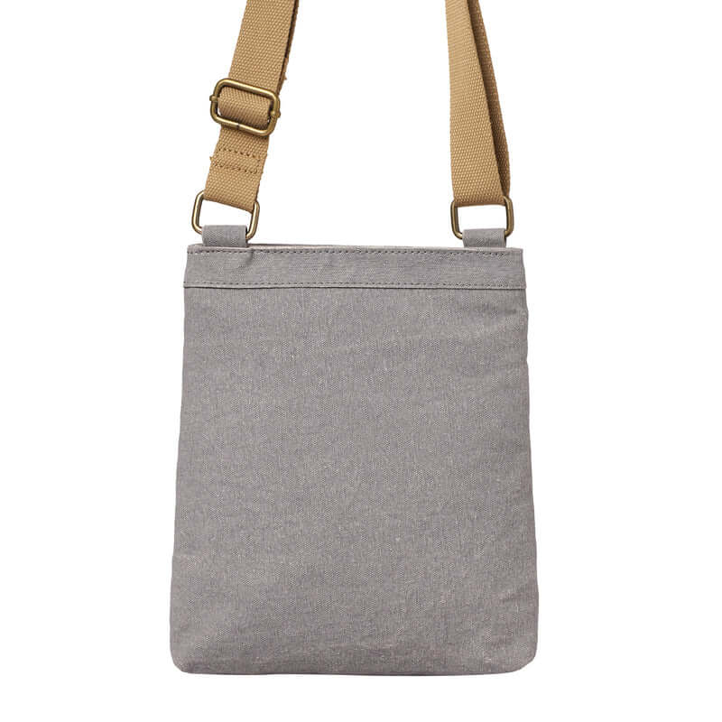 Mona B - Unisex Messenger Crossbody Bag: Arctic Light Grey