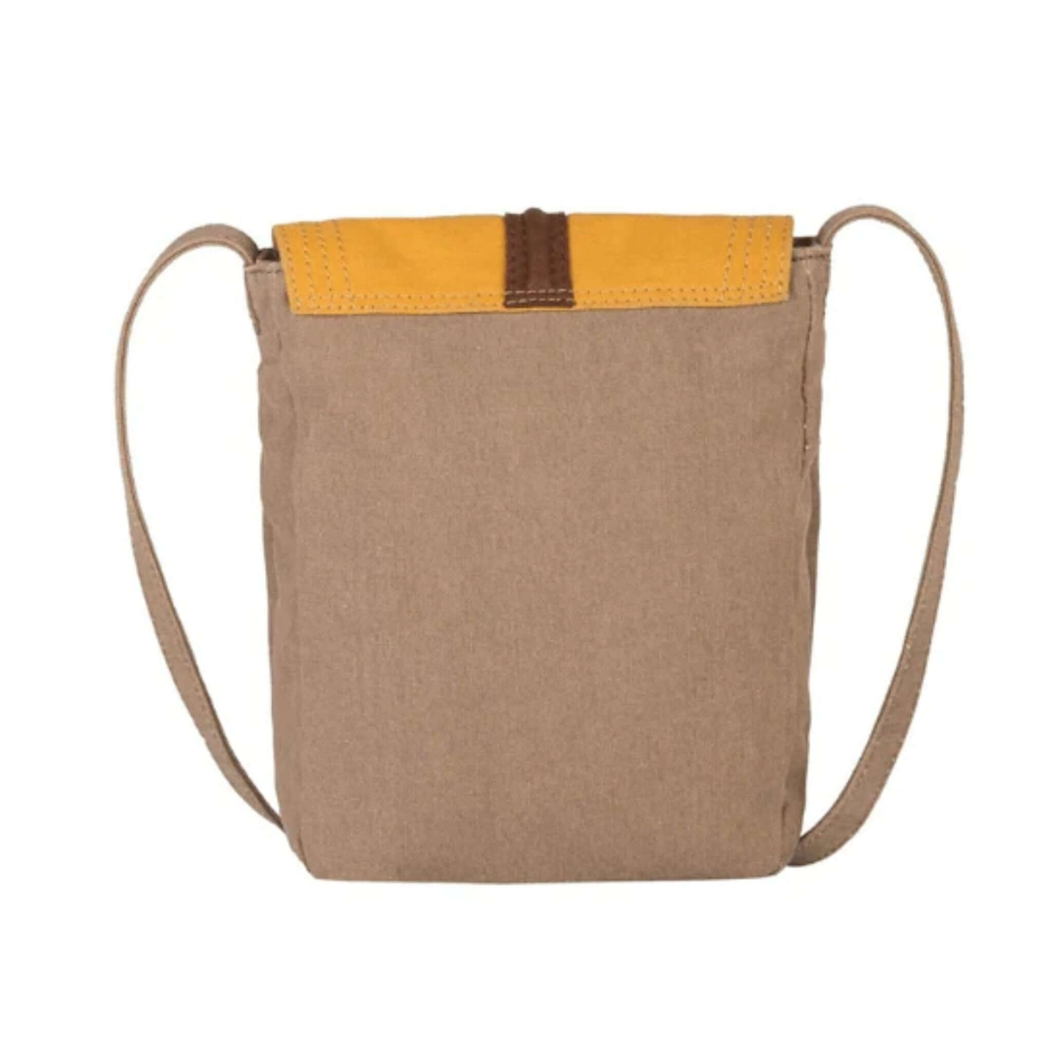 Mona B - 100% Cotton Canvas Medium Sling Crossbody Bag with Stylish Design for Women (Golden Rod)