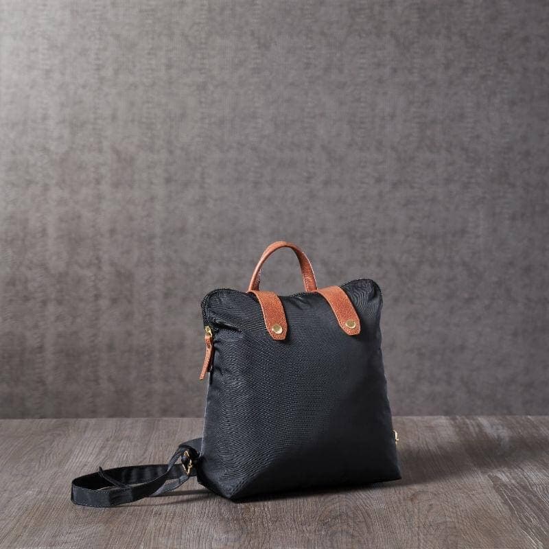 Mona B - Black 100% Recycled Polyester Day Pack for Offices Schools and Colleges with  Stylish Design for Men and Women - ERP-101 BLK