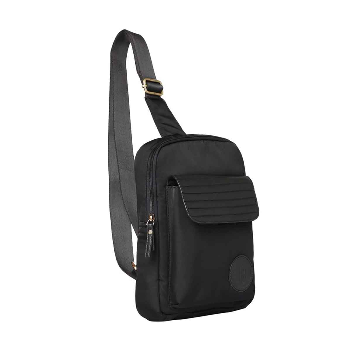 Mona B - Unisex Messenger Crossbody Bag: Sierra Black - RP-302 BLK