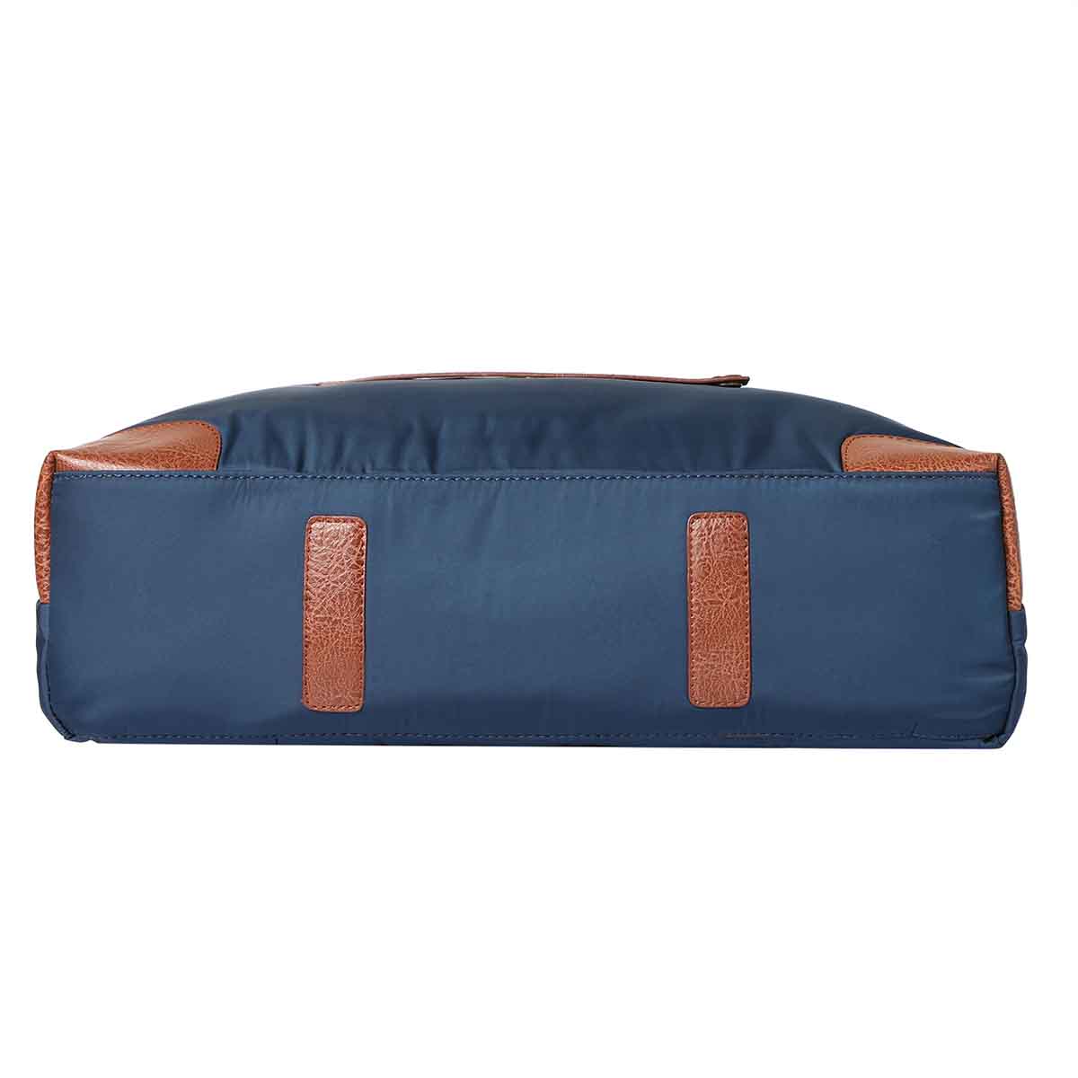 Mona B Unisex Messenger | Small Overnighter Bag for upto 14" Laptop/Mac Book/Tablet with Stylish Design: Ohio Navy - RP-306 NAV