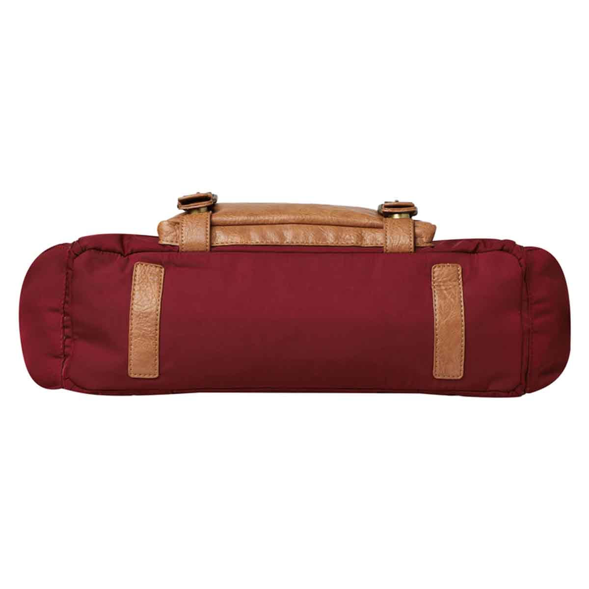 Mona B - Unisex Messenger Bag for upto 14" Laptop/Mac Book/Tablet with Stylish Design: Hudson Wine - RP-307 WIN