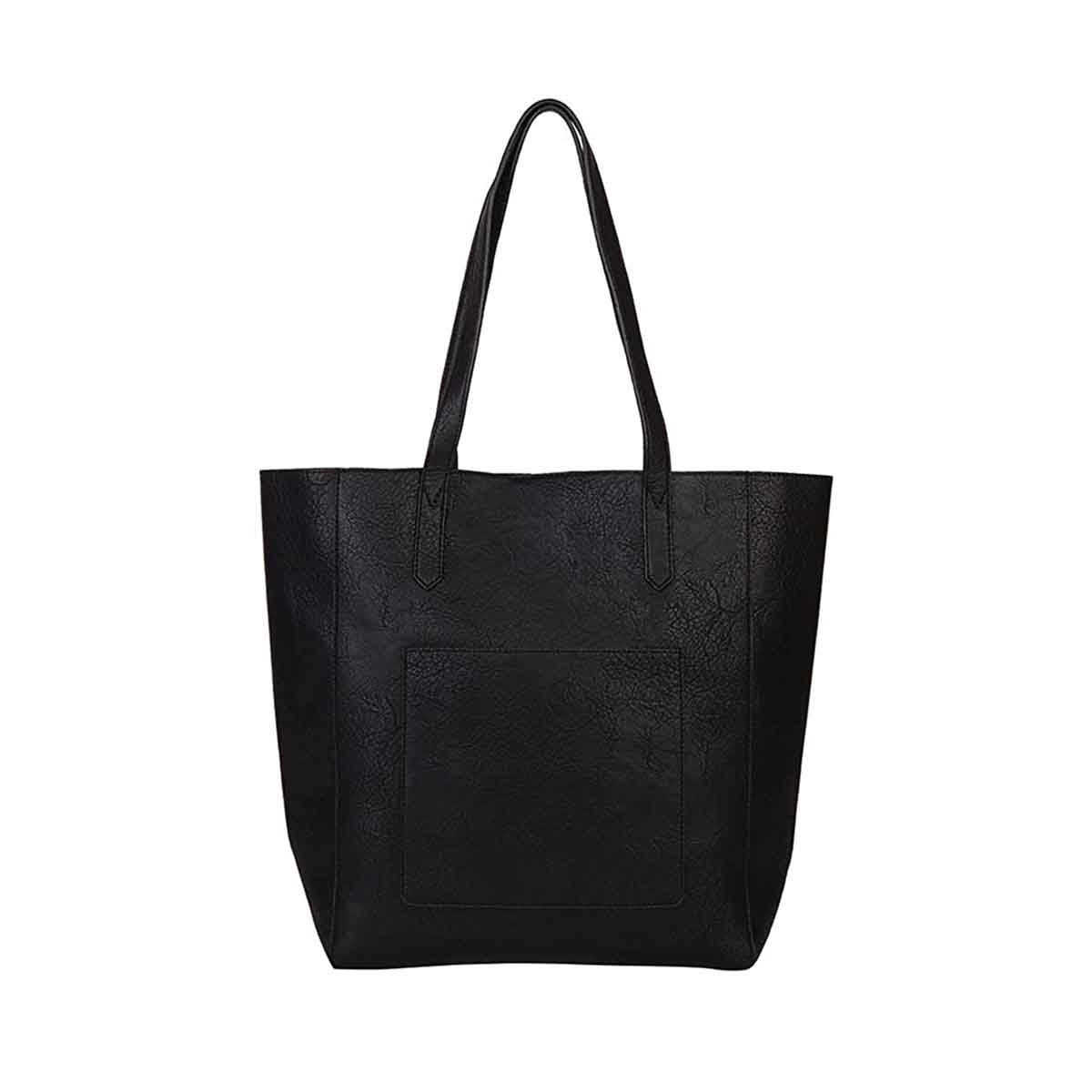 Mona B - Black Handbag for Women | Zipper Tote Bag for Grocery, Shopping, Travel | Shoulder Bags for Women: Set of 3 (Black)