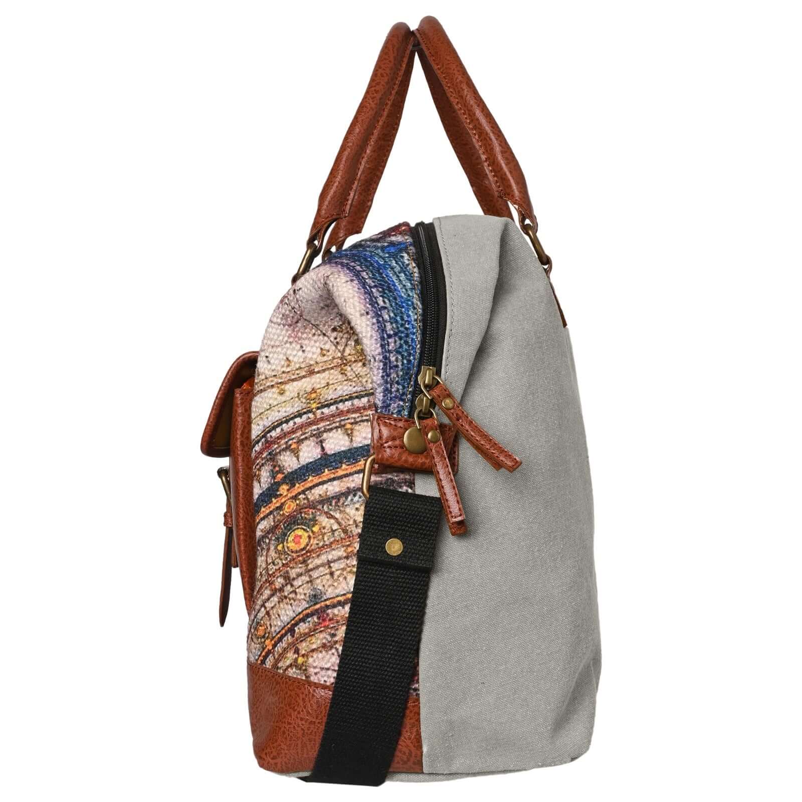 Mona B - 100% Cotton Astro Duffel Travel Bag