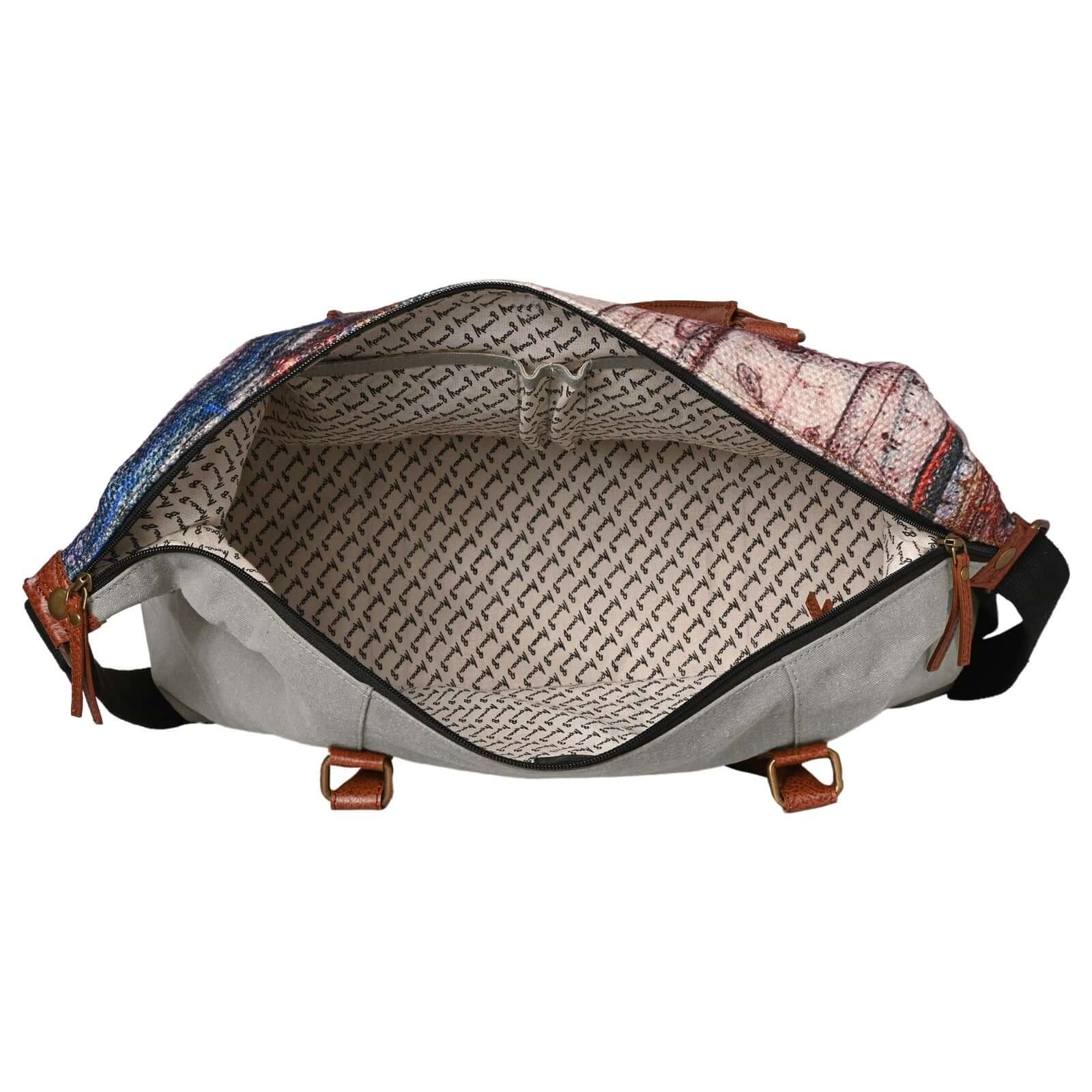 Mona B - 100% Cotton Astro Duffel Travel Bag