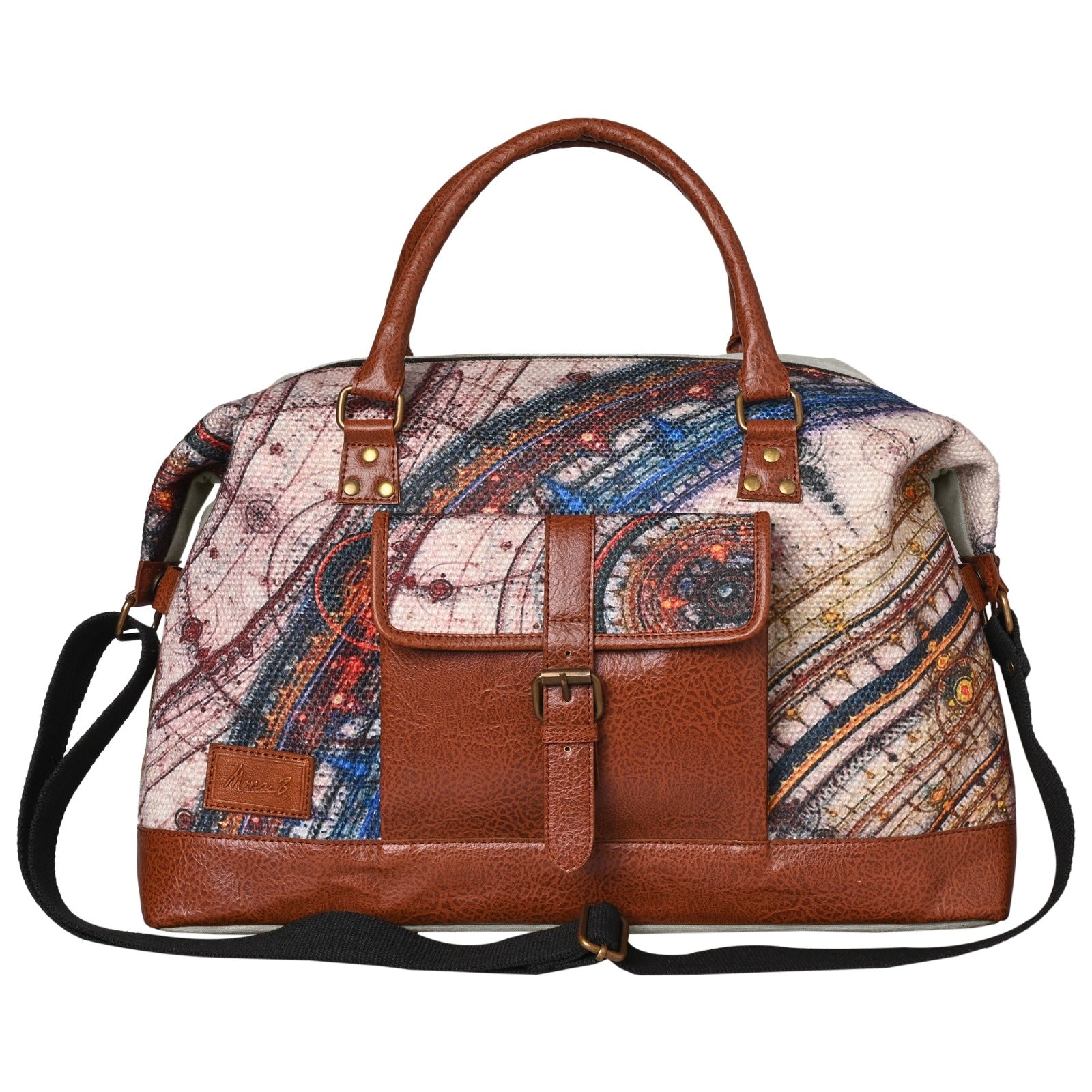 Mona B 100% Cotton Astro Duffel Travel Bag