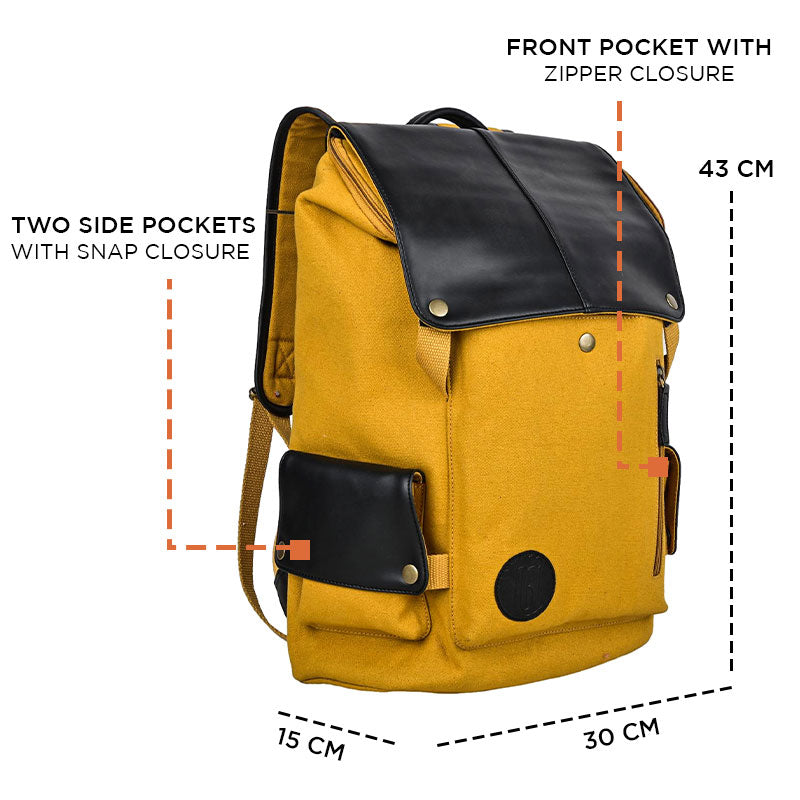 Gear Grid Backpack For Men And Women - Mustard