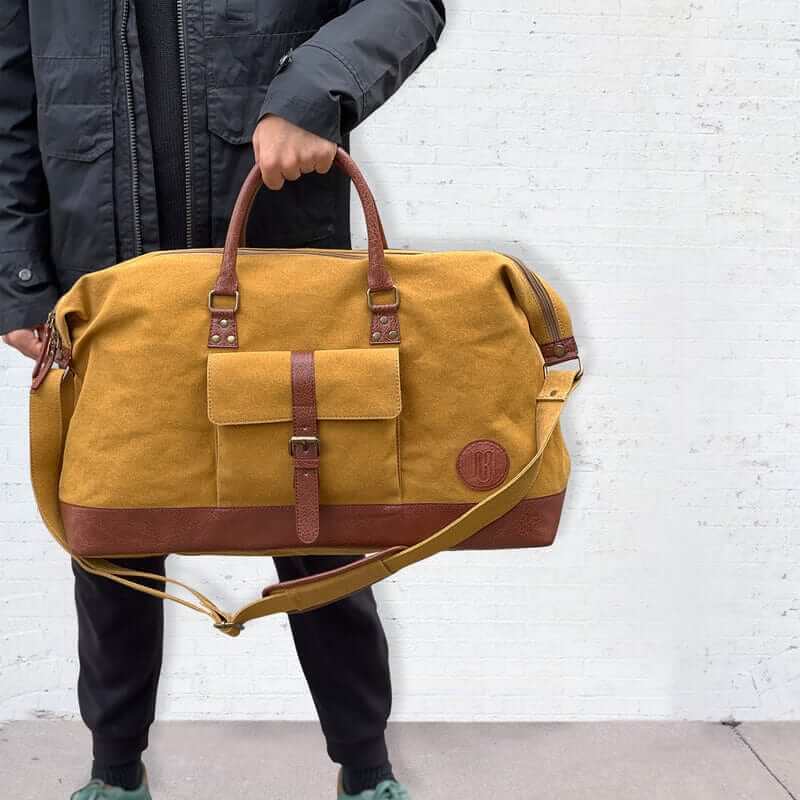 Mona B - Canvas Travel/Gym/Sports Duffel Bag: City Slicker