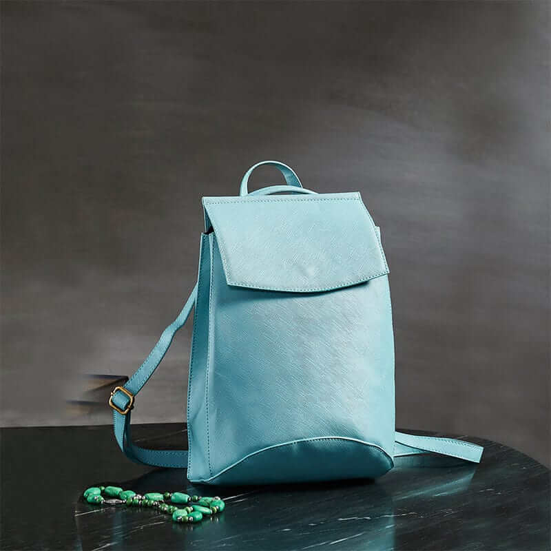 Mona B - Convertible Backpack for Offices Schools and Colleges with Stylish Design for Women (Turquoise)