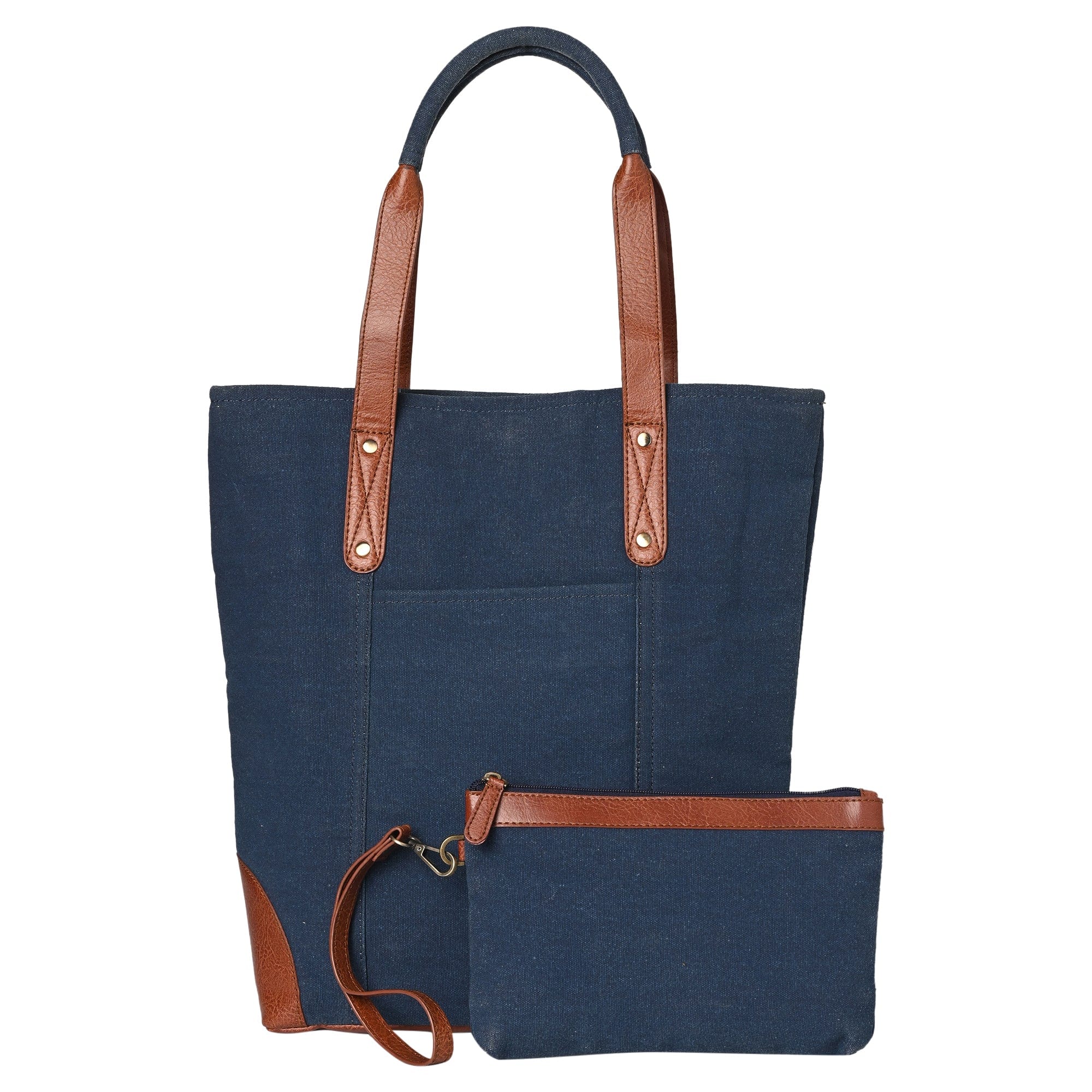 mona b bag mona b large canvas handbag for women tote bag for grocery shopping travel stylish vintage shoulder bags for women navy m 20215 nav 41747005800738 2048X2048 crop center