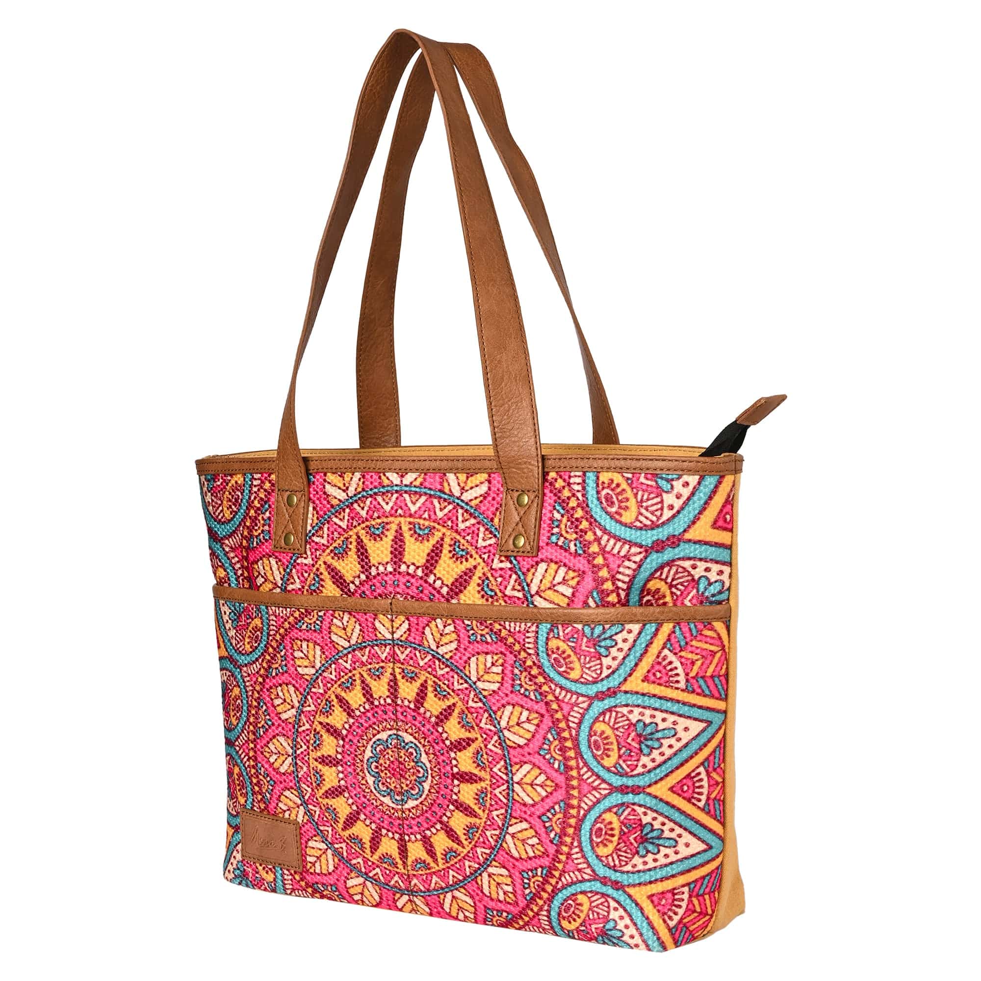 Mona B - Mandala Shoulder Bag with Laptop Compartment