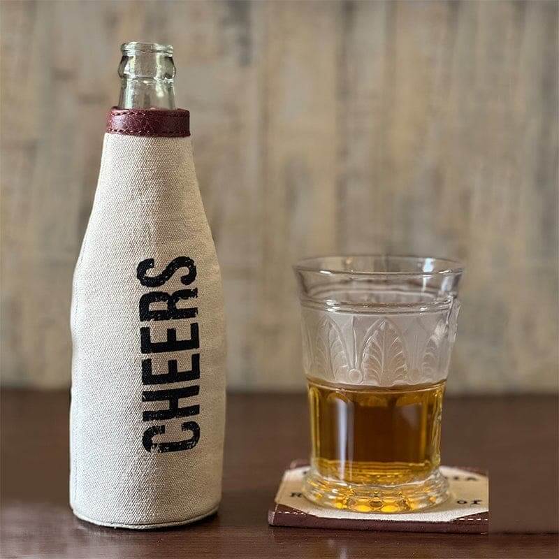 Mona B - Pint Beer Bottle Covers with Stylish Printing for Men and Women (Cheers)