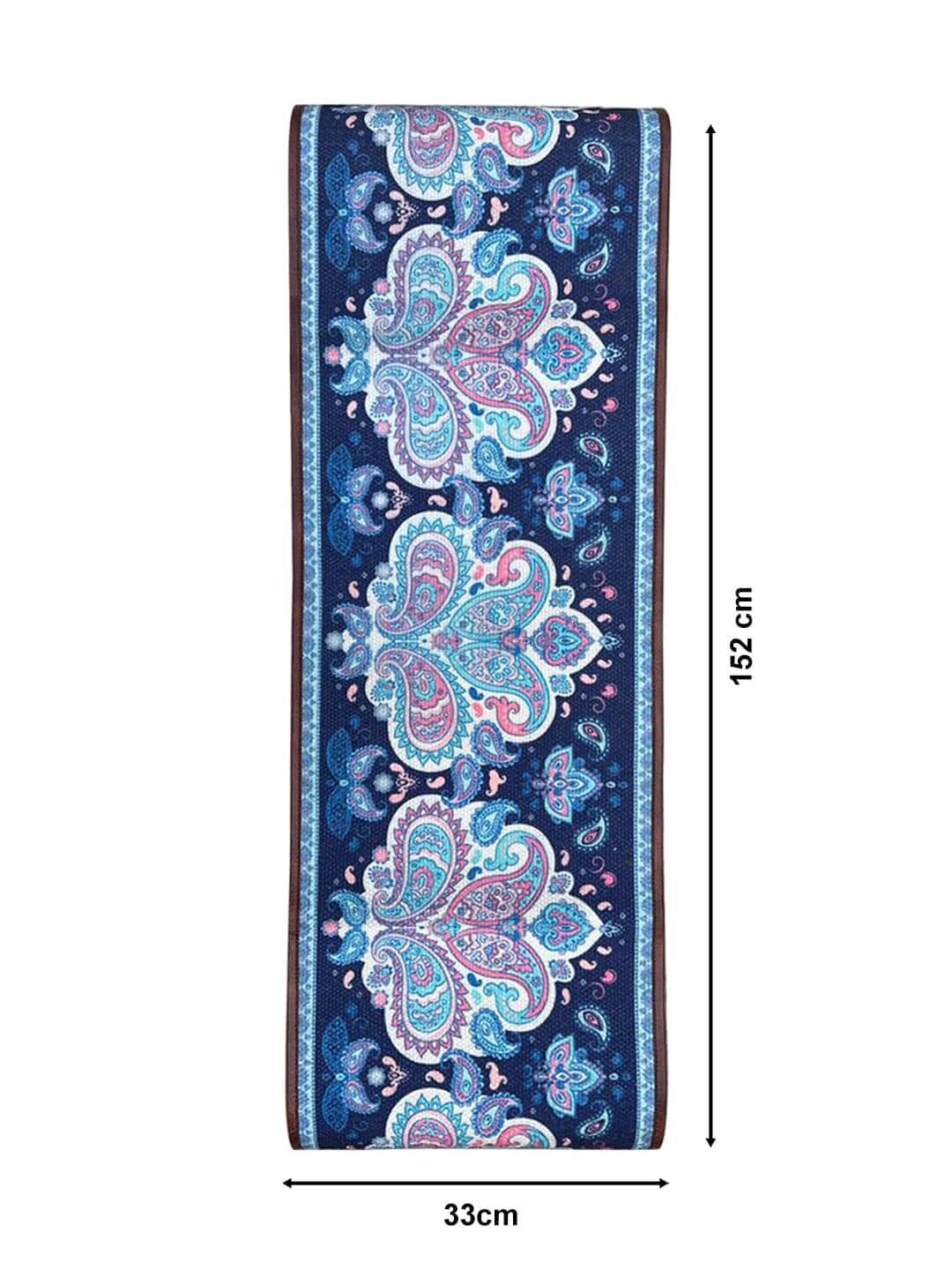 Mona B - Printed Runner, 13X 60 INCH, Best for Bed-Side Table/Center Table, Dining Table/Shelves