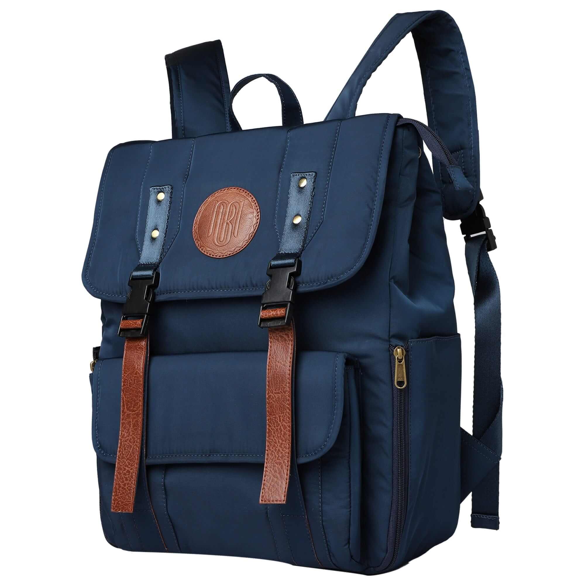 Mona B - Unisex Backpack With 14 inches Laptop Compartment: Troy Navy - RP-303 NAV