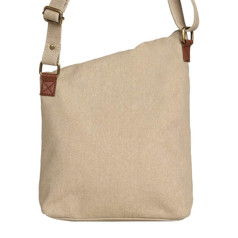 Mona B - Unisex Canvas Messenger Crossbody Bag: Flint