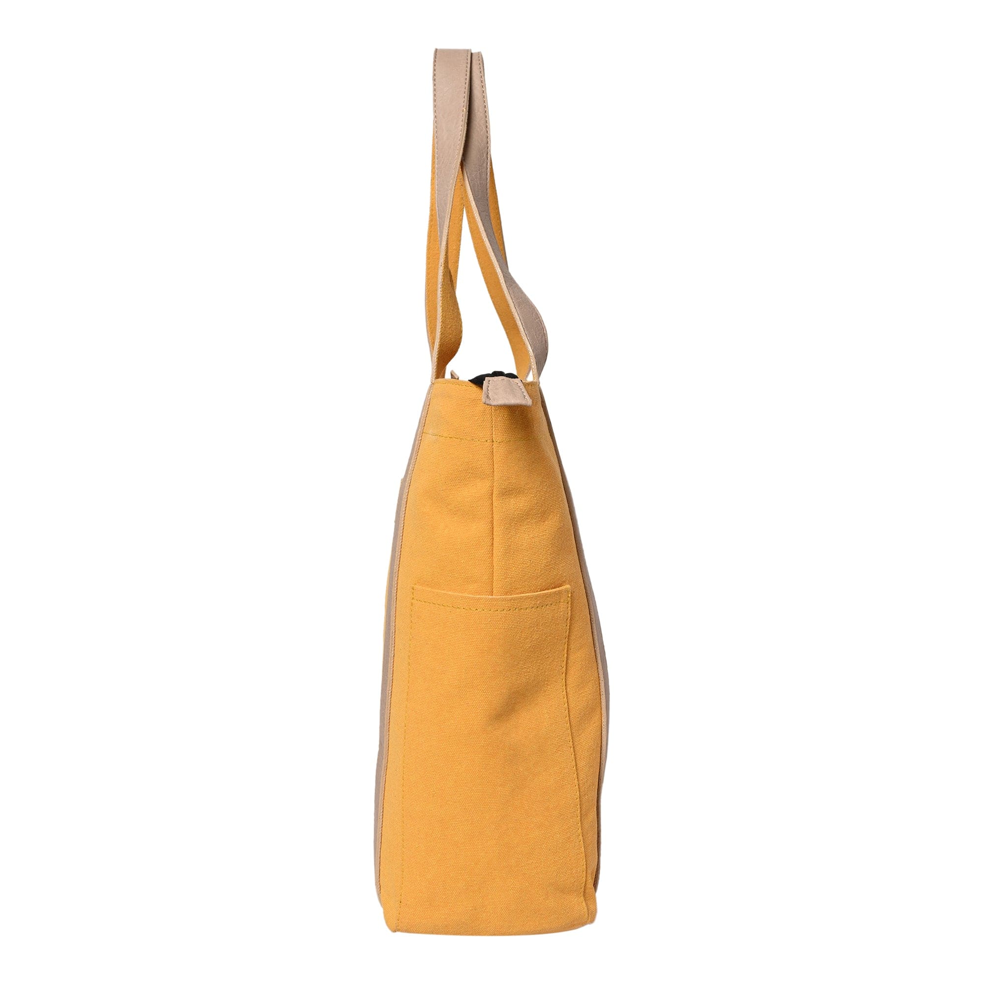 Mona B - Color Block Tote: Golden Rod - (M-2503)