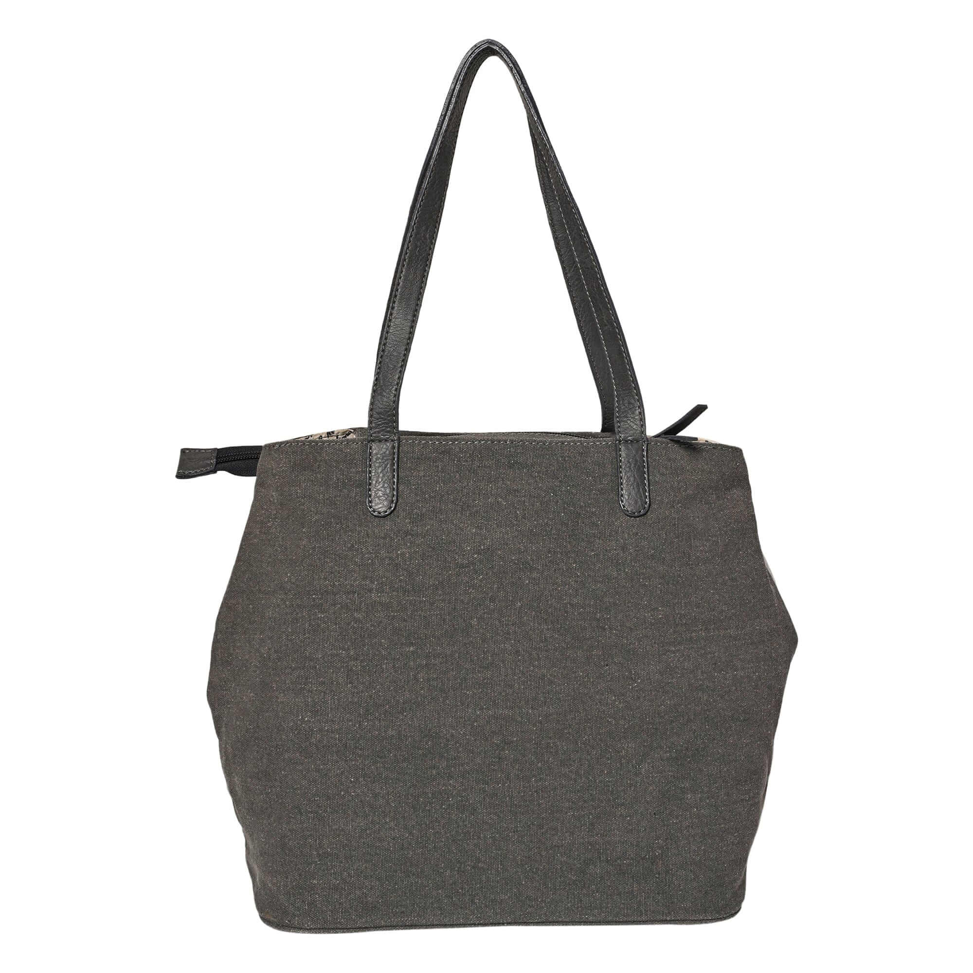 Mona B - Mischa Tote: Gunmetal -(M-2504)