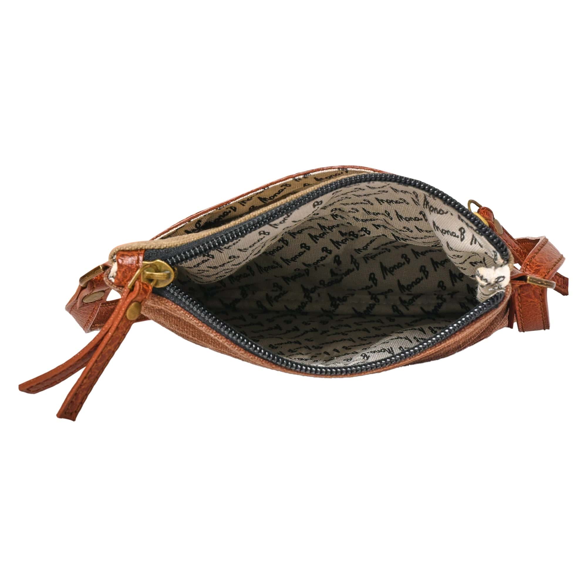 Mona B - Small Messenger Crossbody Bag with Stylish Design for Girls and Women: Chocolate - (M-2515)