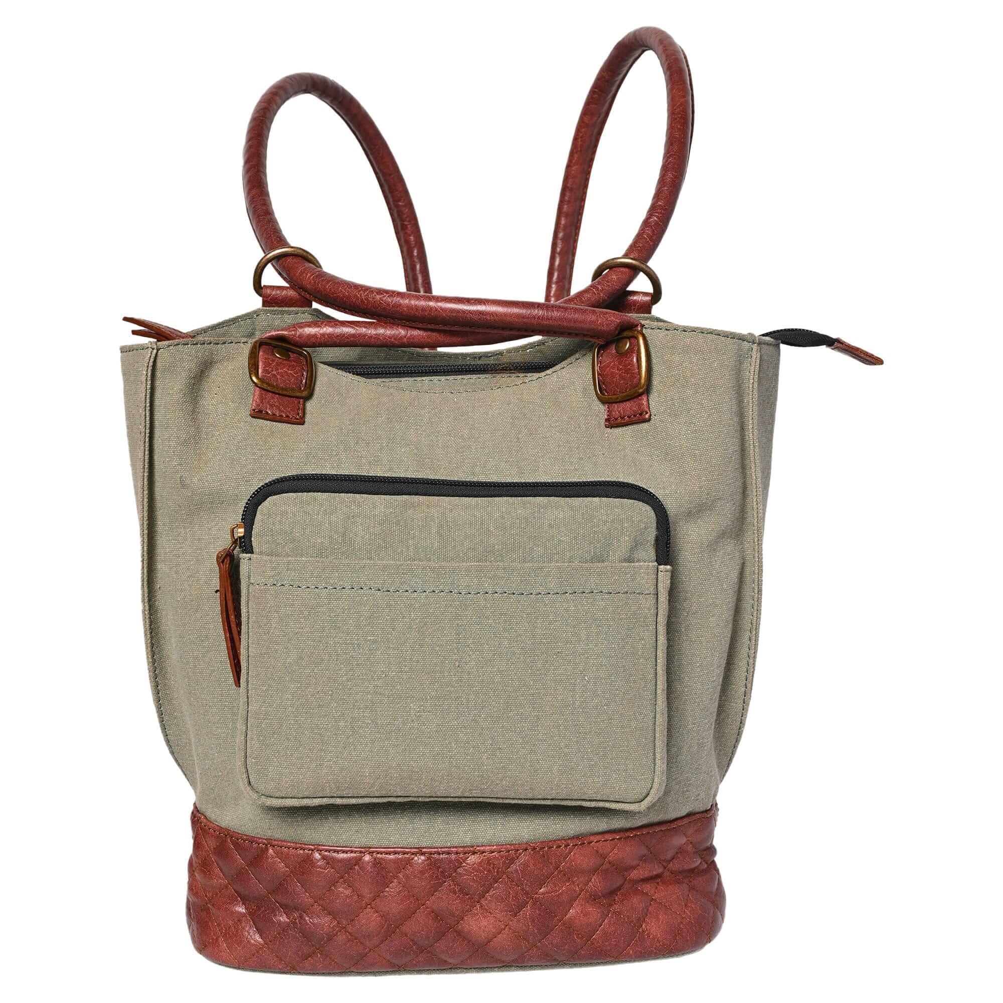 Mona B - Two in One Convertible Tote: Agean - (M-2510)