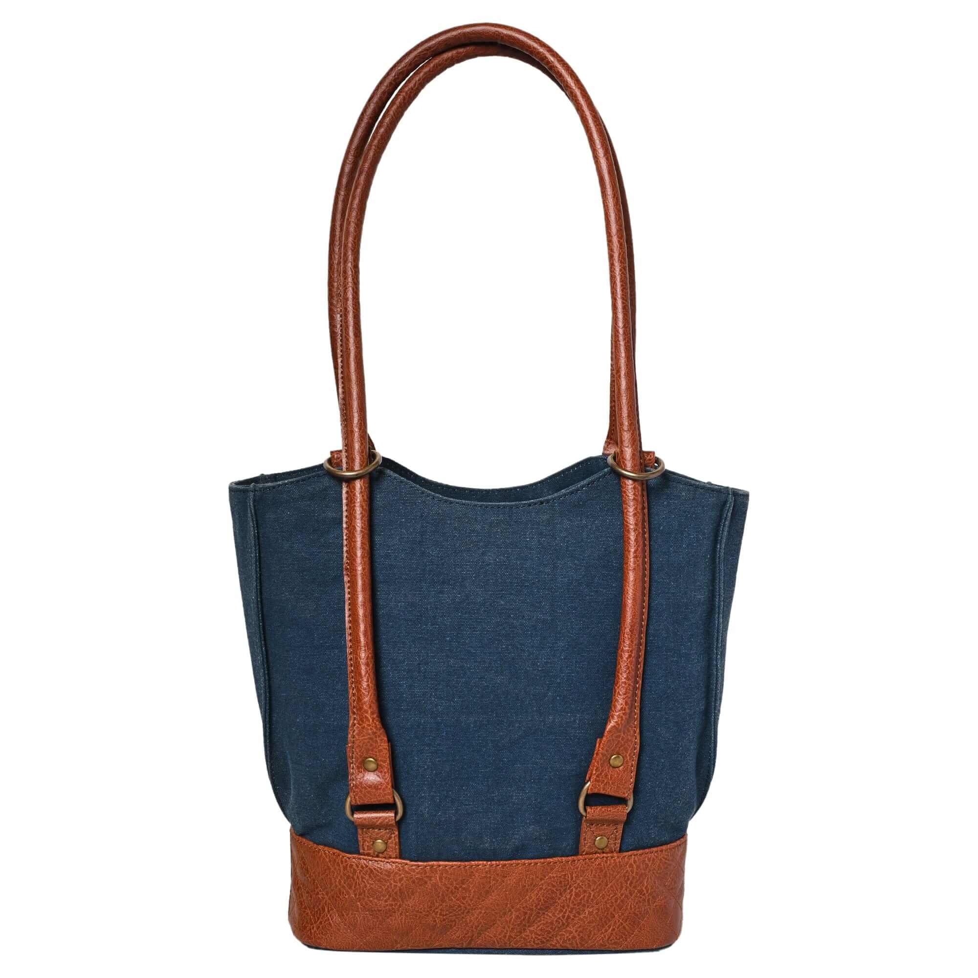 Mona B - Two in One Convertible Tote: Denim - (M-2508)