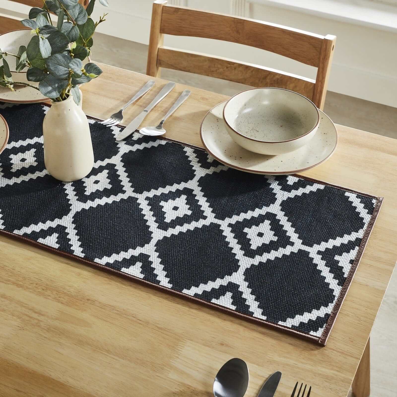 Mona B Block set Luxe Dining Ensemble Elevate Your Dining with the Ultimate Placemats, Coasters & Runner Combo