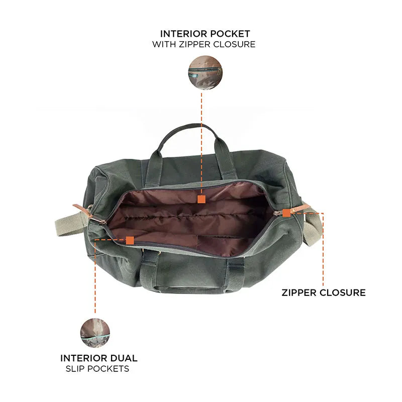 Ayn Duffle Bag For Men & Women - Green