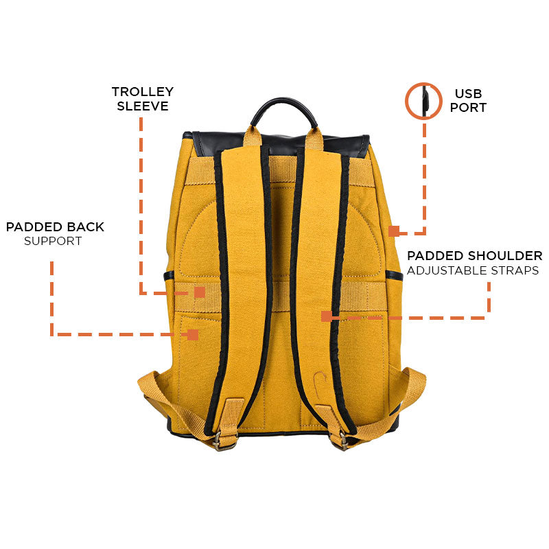 Transit Pro Backpack For Men And Women - Mustard